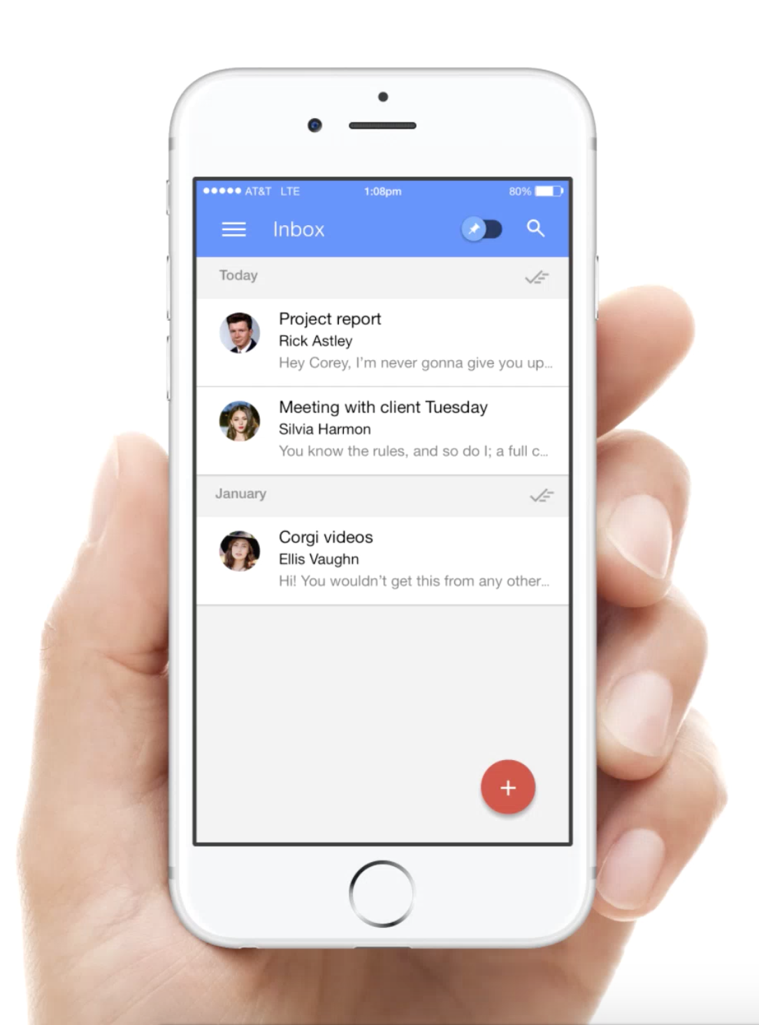 Google Inbox Prototype